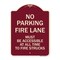 Signmission Fire Lane Must Accessible All Time to Fire Trucks Heavy-Gauge Alum Sign, 24" x 18", BU-1824-23997 A-DES-BU-1824-23997 - alternate 1